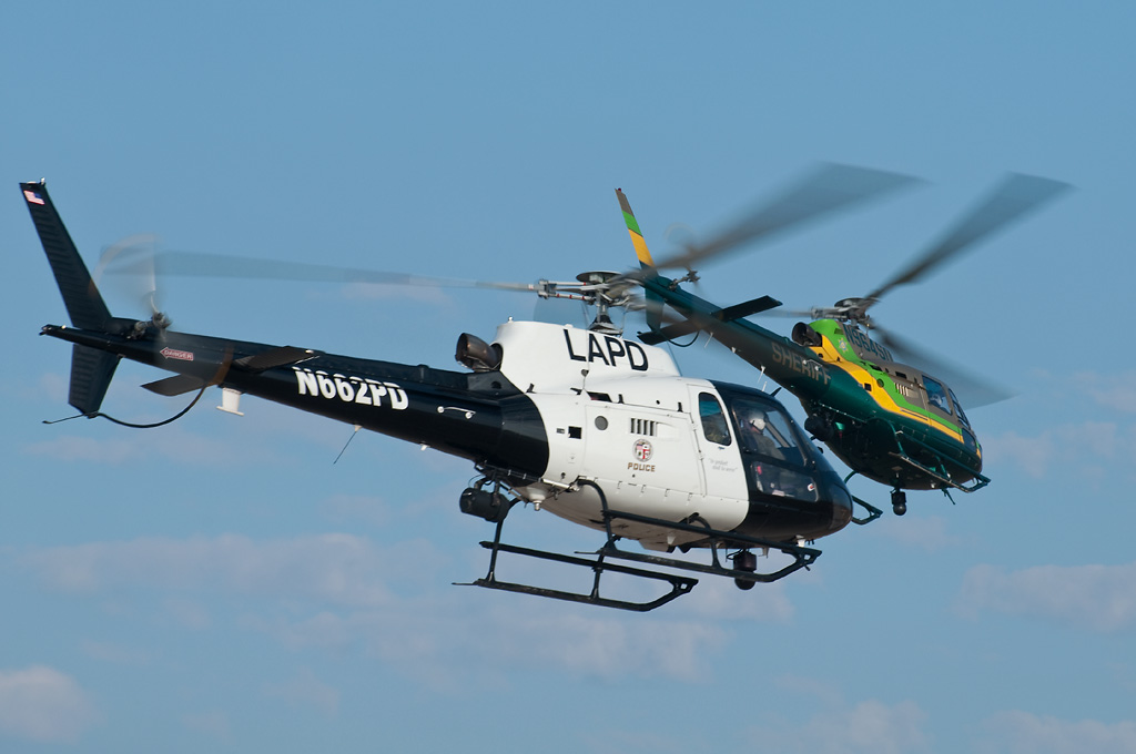 LAPD & LA County Sheriff Helicopters Departing MCAS Mirama… Flickr