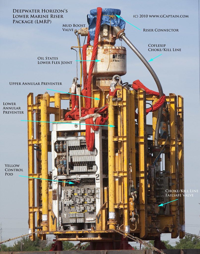 Deepwater Horizon's LMRP Annotated photograph of the Deepw… Flickr
