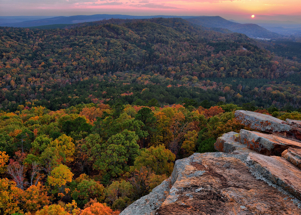 Sunset From Atop Petit Jean Mountain Taken just after peak… Flickr