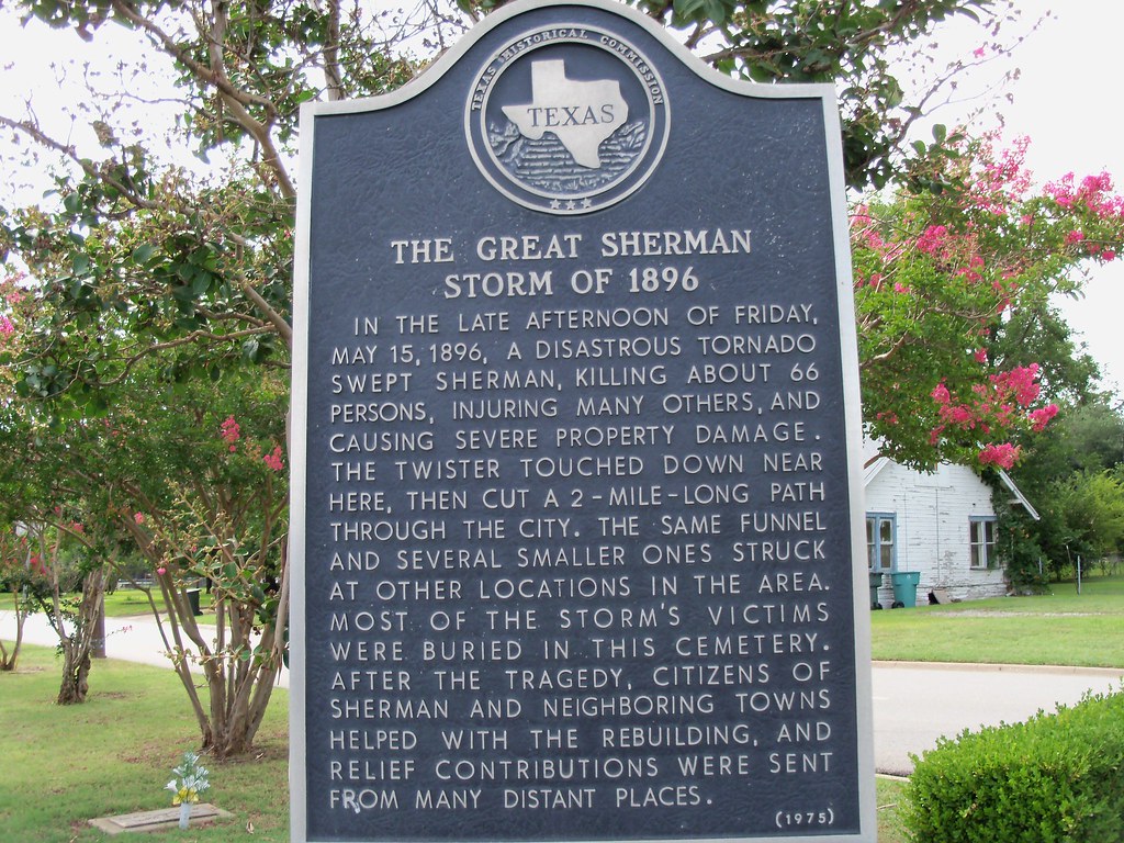 The Great Sherman Storm of 1896, Sherman, Texas Historical… Flickr