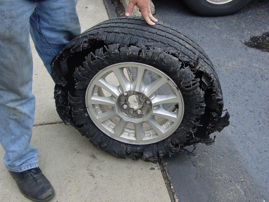 Shredded Tire Tire and Vehicle related photos from the Tir… Flickr