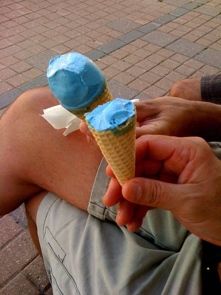 Blue licorice ice cream Evidently every Manitoban child's … Flickr