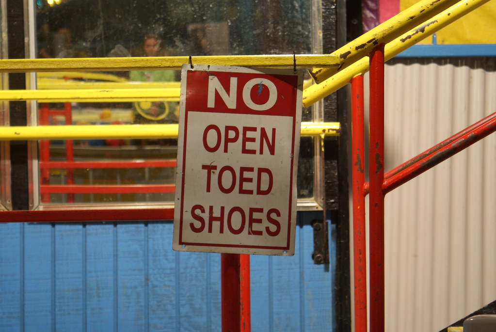 no open toed shoes sign Bradley Gordon Flickr