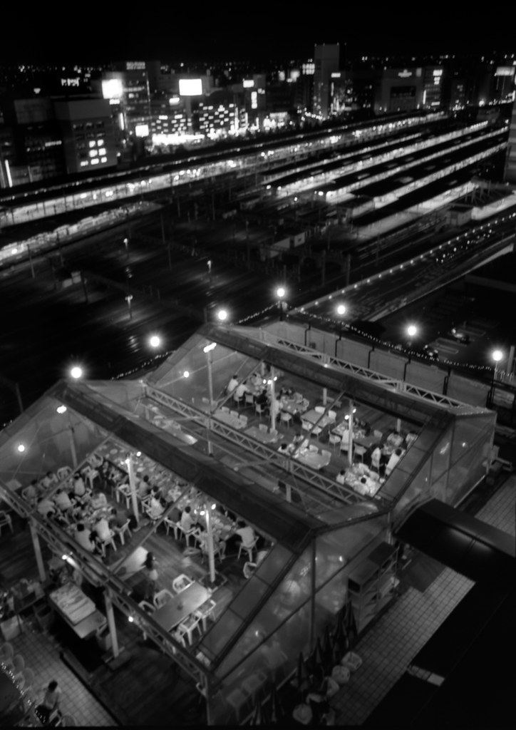 Beer garden in front of Nagoya station Camera RICOH GR1v … Flickr