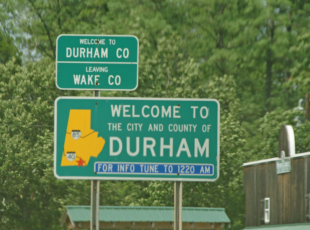 to Durham signs travelers to the Bull Ci… Flickr