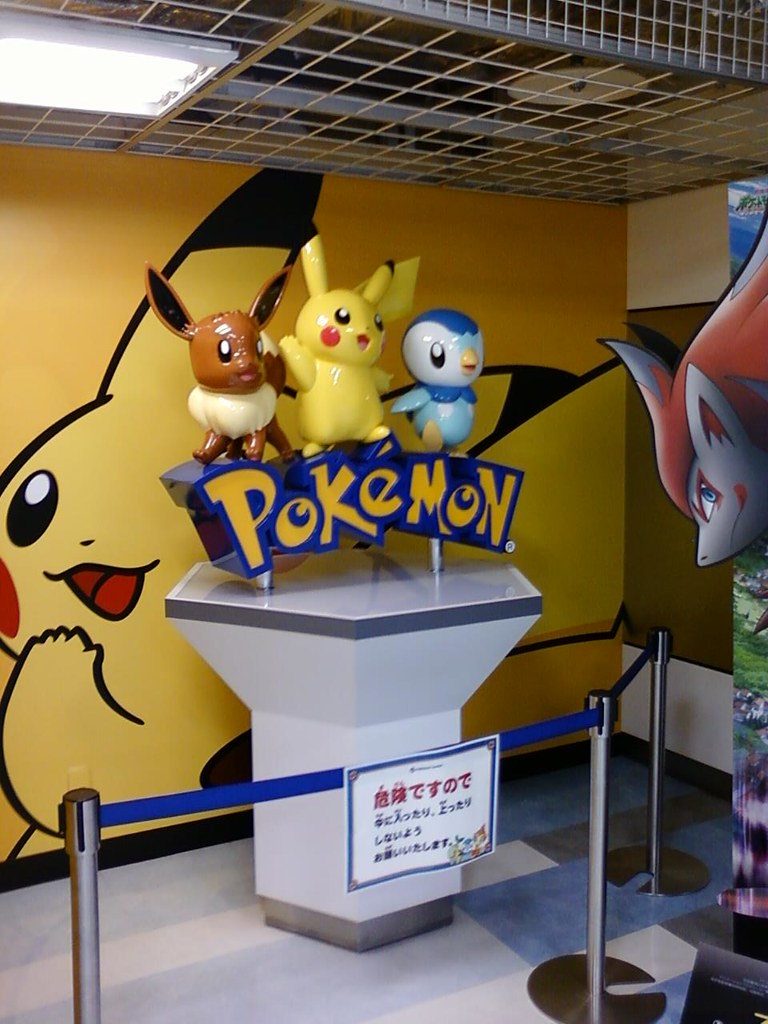 Statue Outside the Sapporo Pokemon Center andy boren Flickr