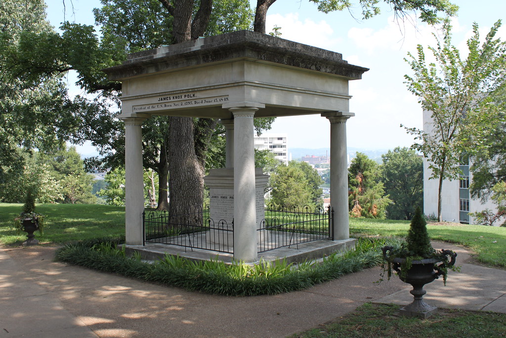 James K. Polk Grave All three Tennessee presidents are hon… Flickr