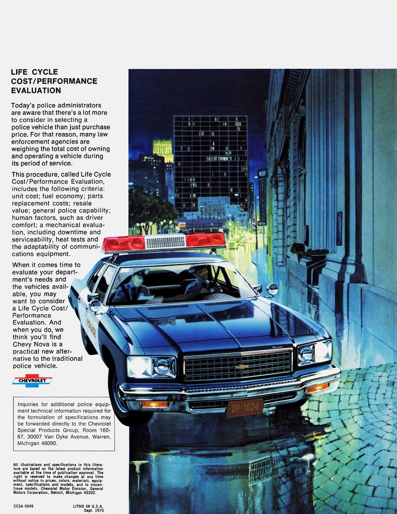 1976 Chevrolet Impala Police Cars Only body style availabl… Flickr