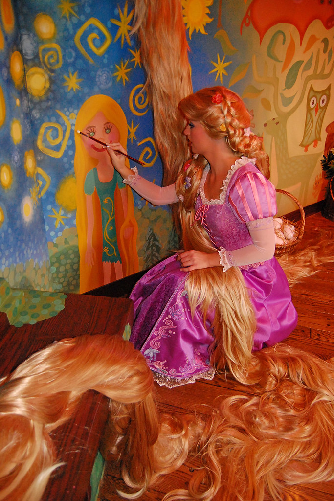 Quite the Artist Rapunzel painted the walls of the tower h… Brianna