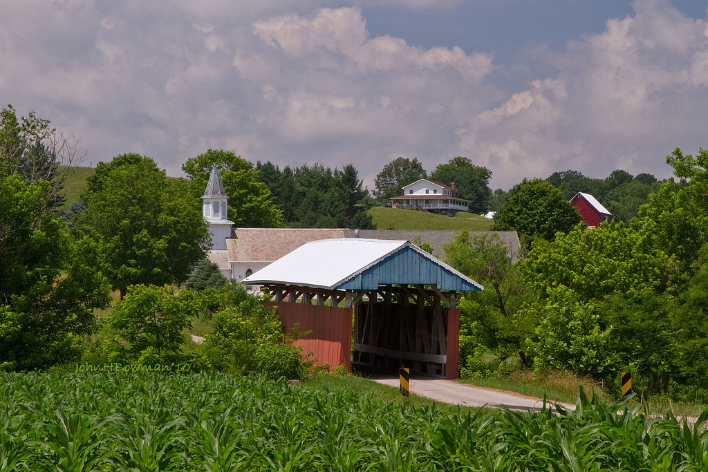 Hopewell Church Covered Bridge Plus Church & Farm Flickr