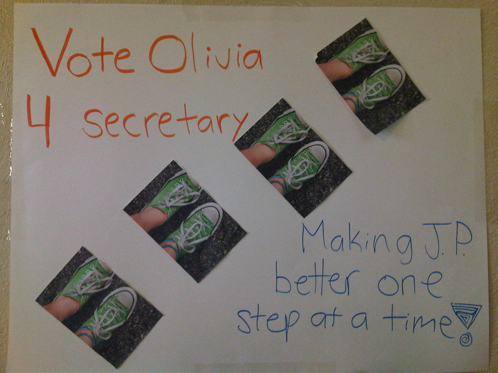Olivia is running for Student Council Secretary. These are… Flickr