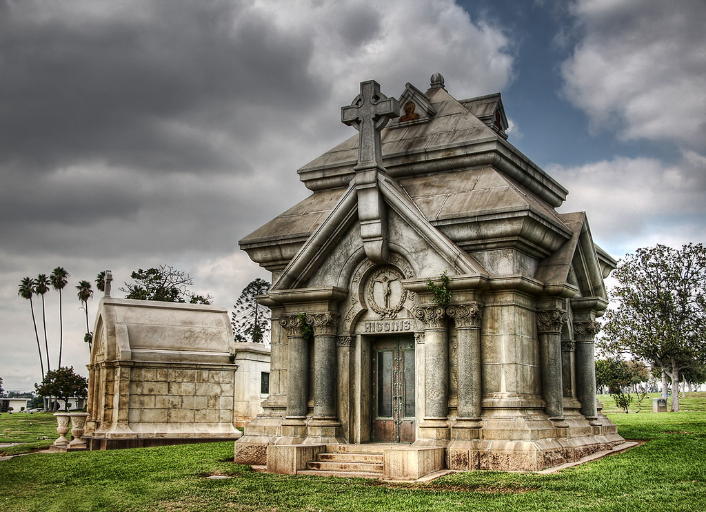 Old Mausoleum at Calvary Cemetery View in full size. The H… Flickr