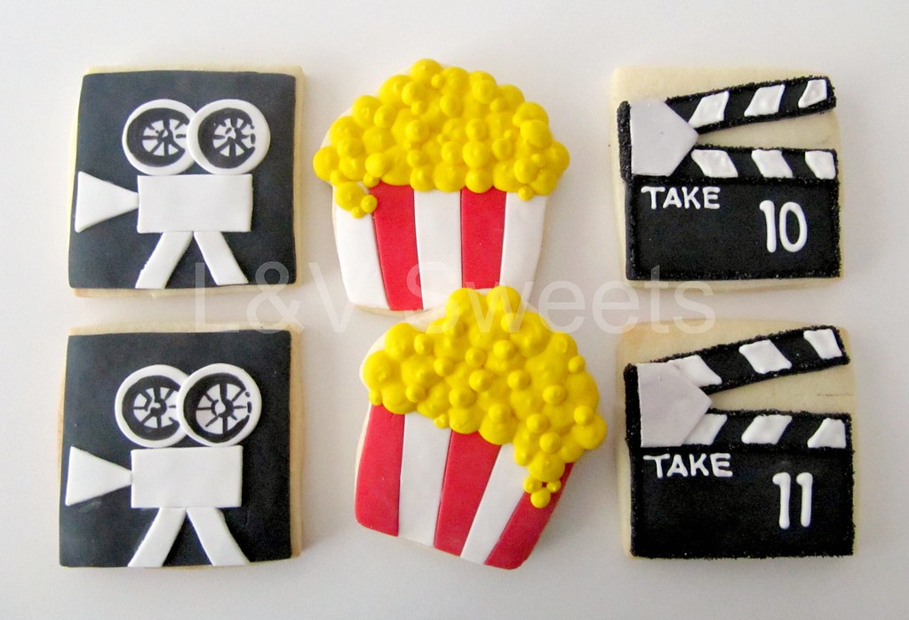 Movie Themed cookies Custom cookies by Th… Flickr