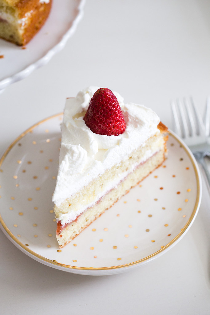 French Lemon Strawberry Jam Yogurt Cake Smells Like Home