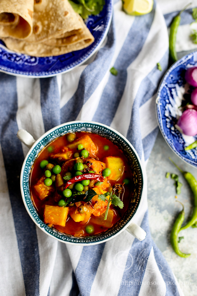 Monsoon Spice Unveil the Magic of Spices... Lauki Aloo Matar Curry
