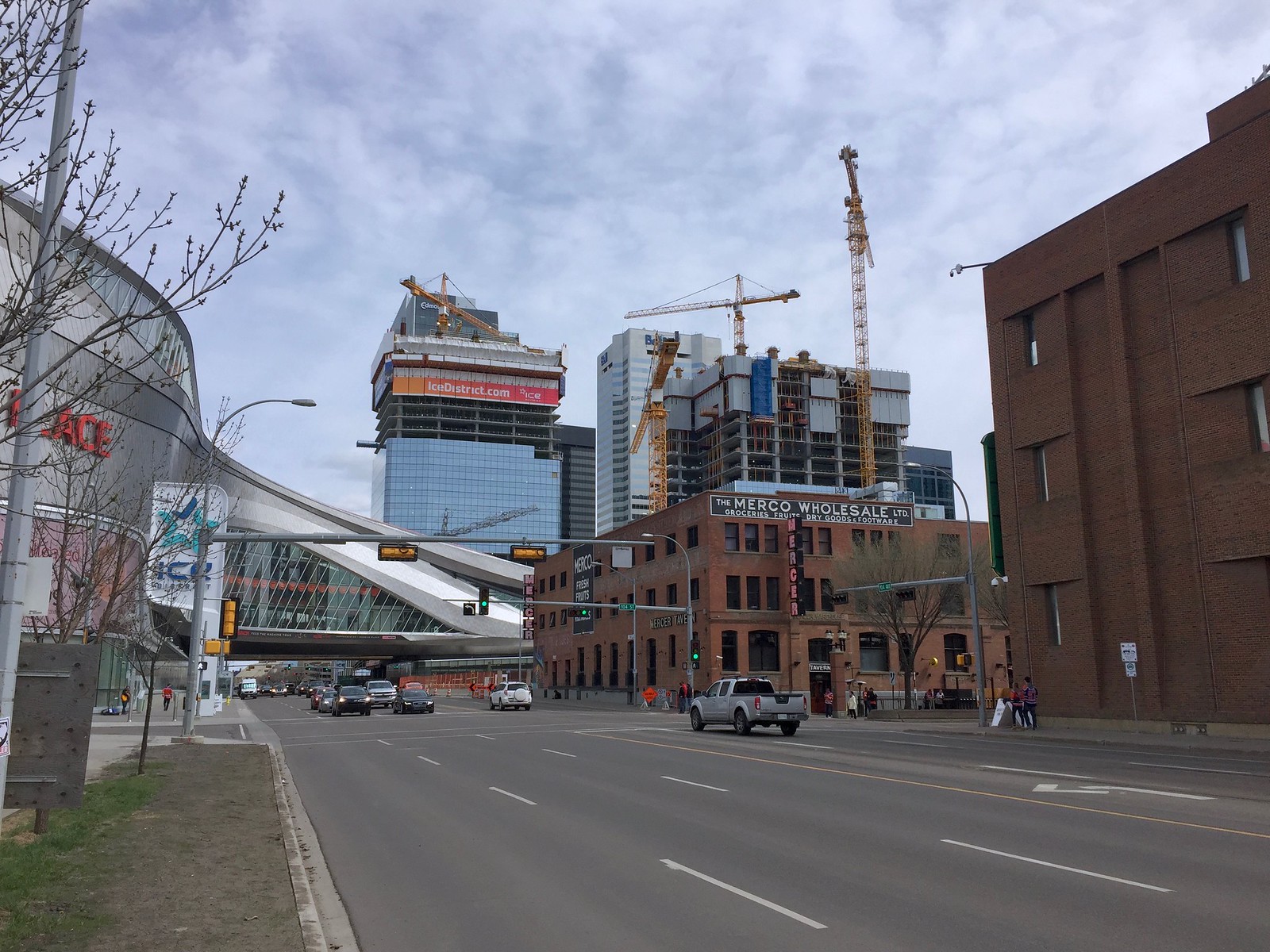 Large downtown Edmonton construction photos by me.