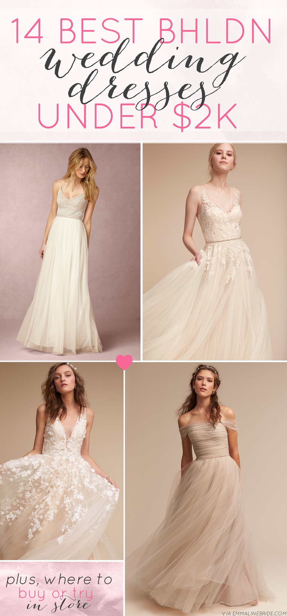 Where to Buy BHLDN Wedding Dresses in Store / Online Emmaline Bride