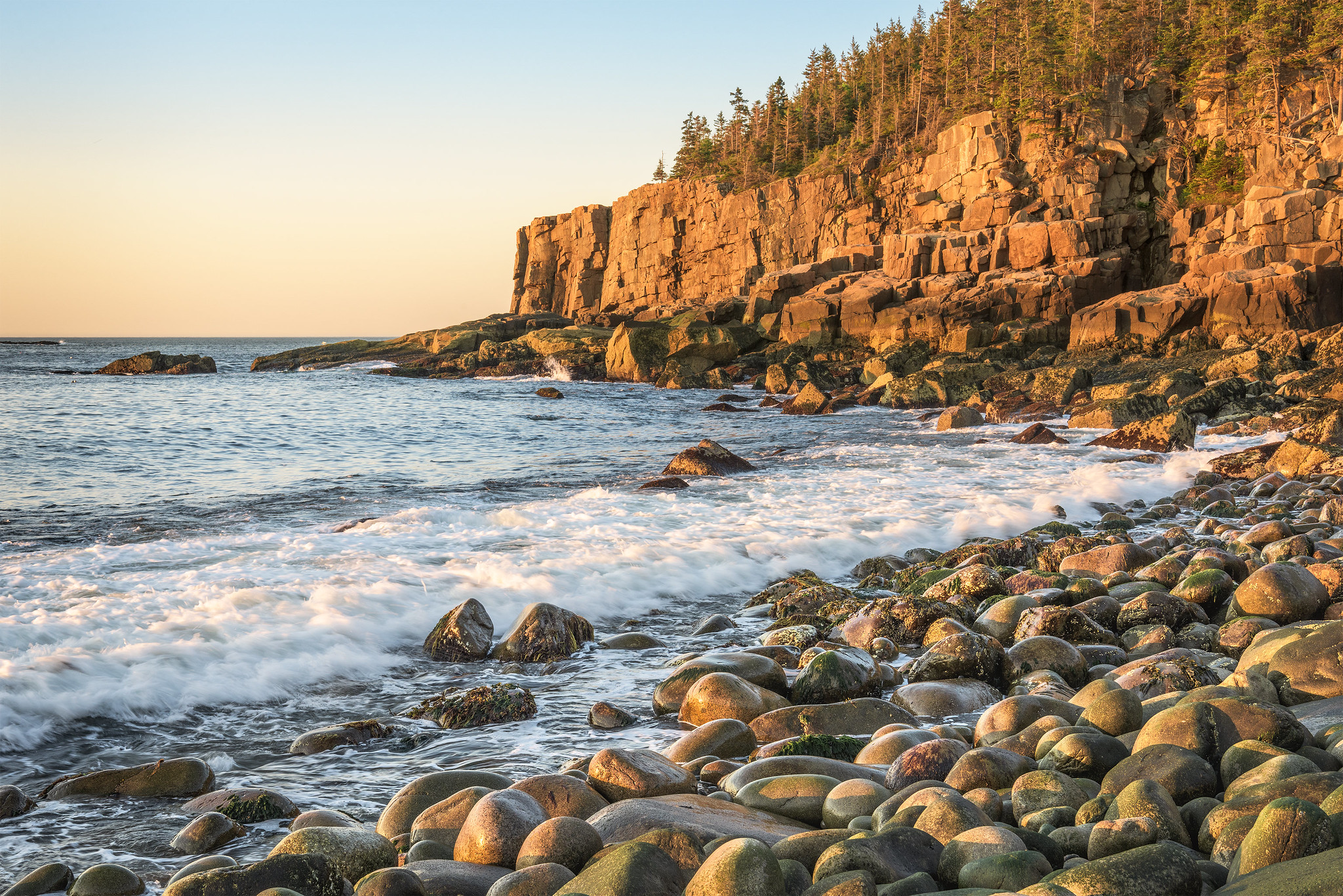 Sunrise at Boulder Beach, Acadia National Park, Bar Harbor, Maine [2048