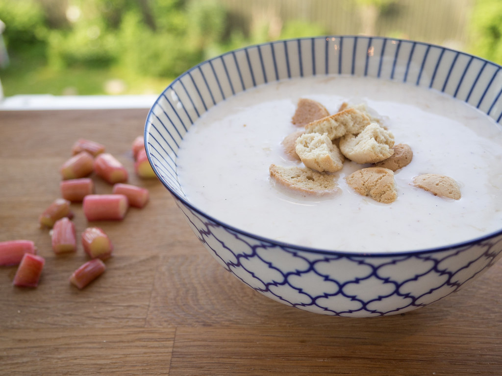 Danish Cold Buttermilk Soup with Rhubarb Nordic Food & Living