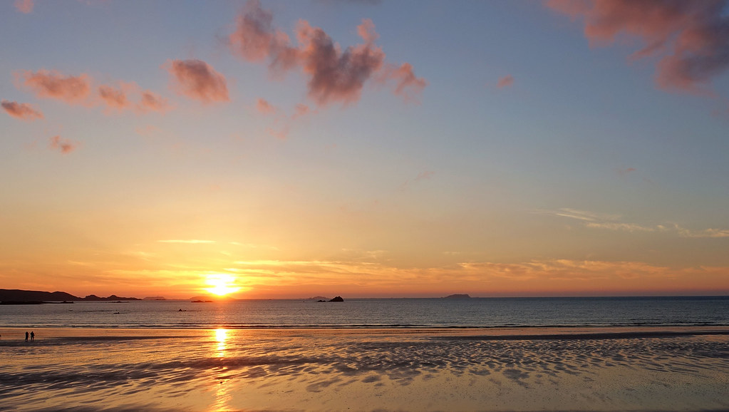 coucher de soleil en Bretagne Paysage d'un coucher de