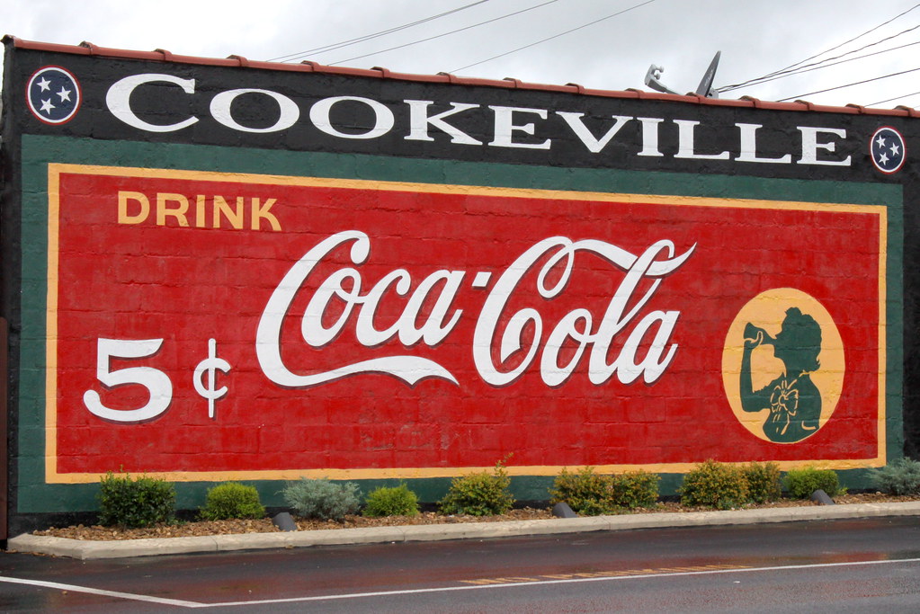 Restored CocaCola Mural Cookeville, TN In 2015, a