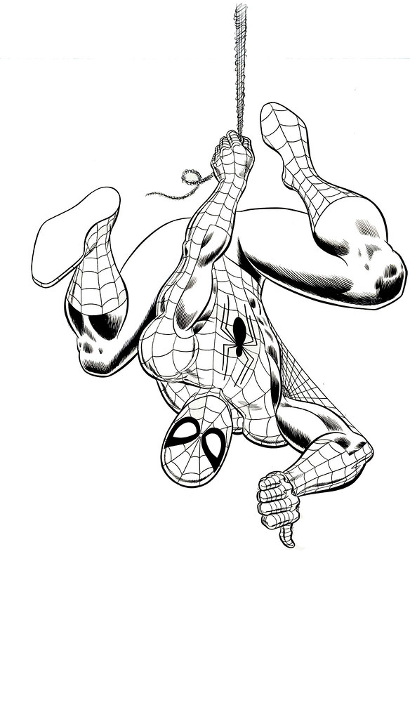 SpiderMan hanging around. John Romita VisualStation Flickr