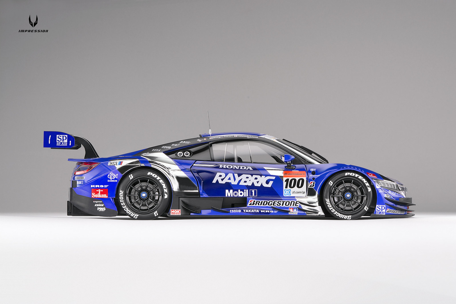 1/18 Honda NSX ConceptGT Super GT500 2015 Raybrig Rd. 1 Okayama No