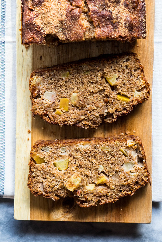 Snickerdoodle Apple Bread with Gluten Free Option cooking ala mel