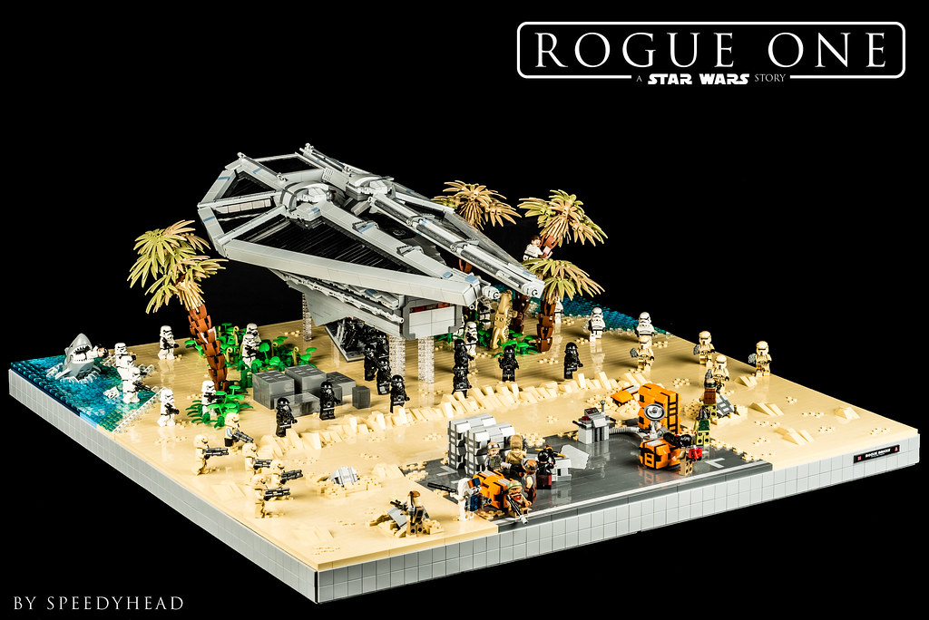 Any epic battle looks better on a beach, including Star Wars The