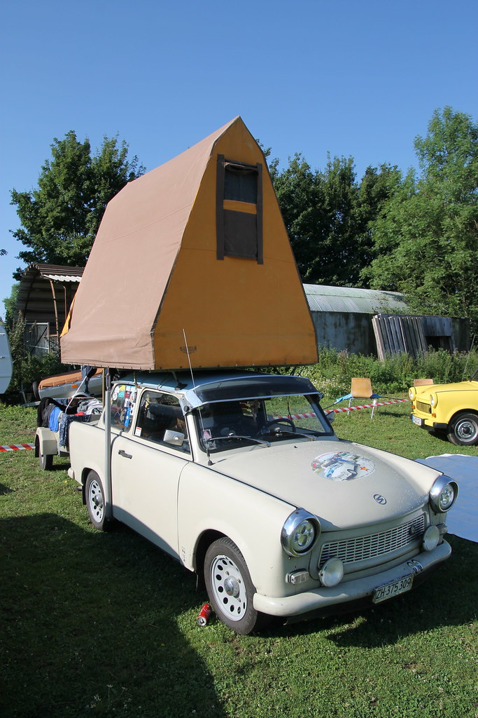 Trabant 601 with roof tent Steff Flickr
