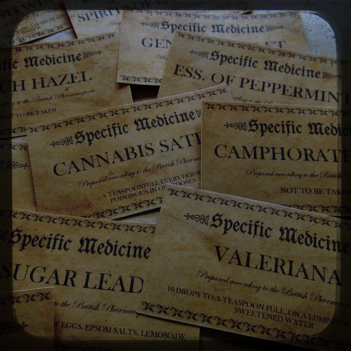 Fake Vintage Medicine Labels I really love old bottles, an… Flickr