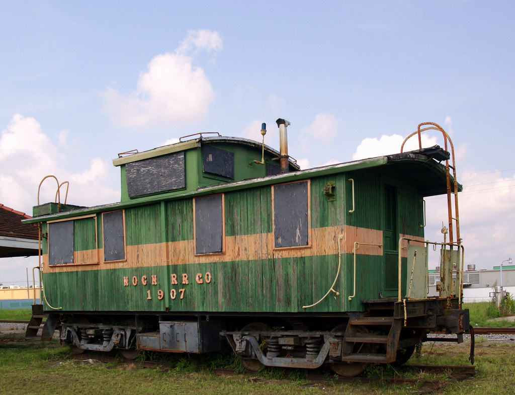 Wooden Caboose At the old depot in Bogalusa, Louisiana robert e