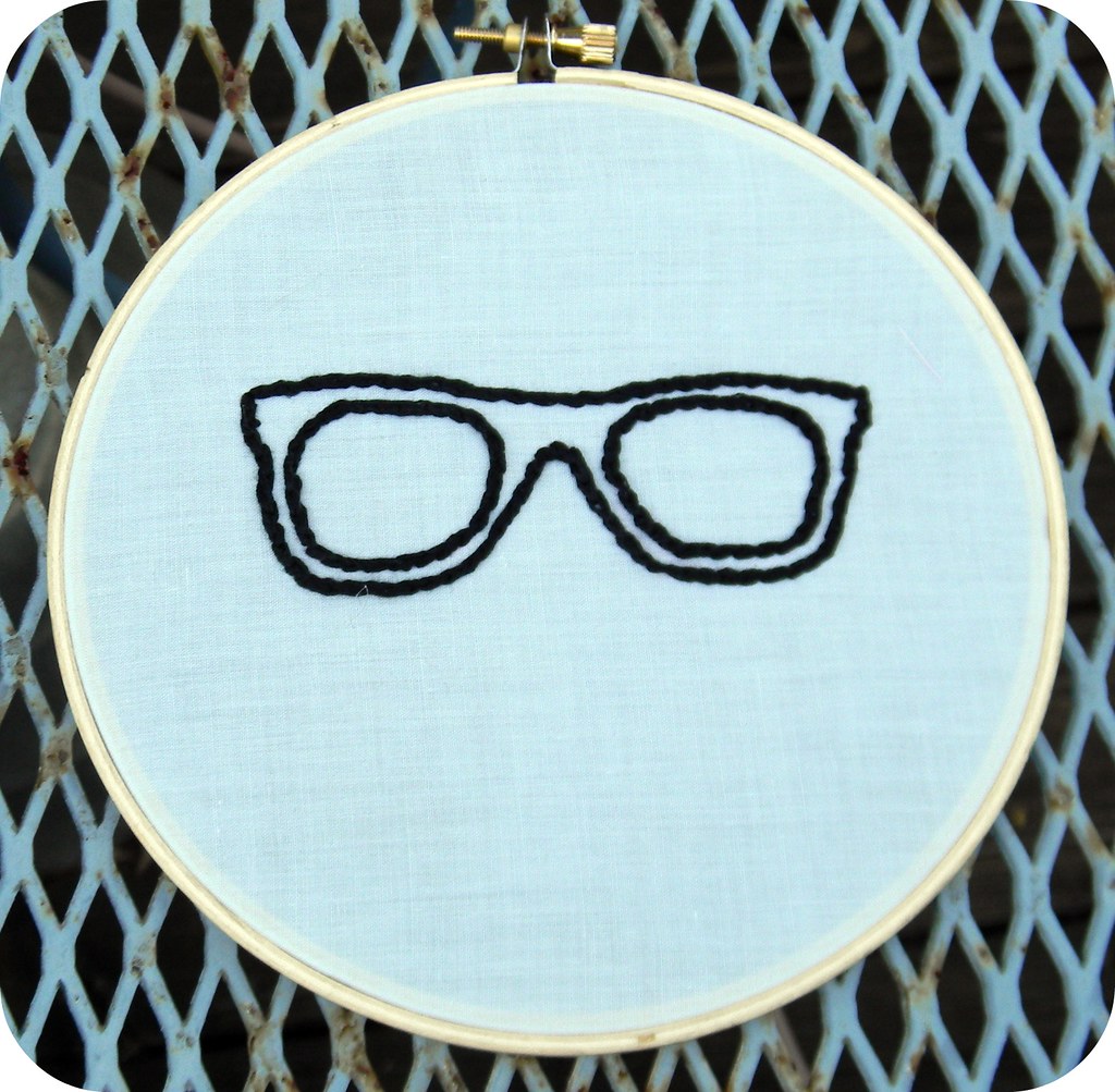 All sizes Nerdy Glasses embroidery Flickr Photo Sharing!