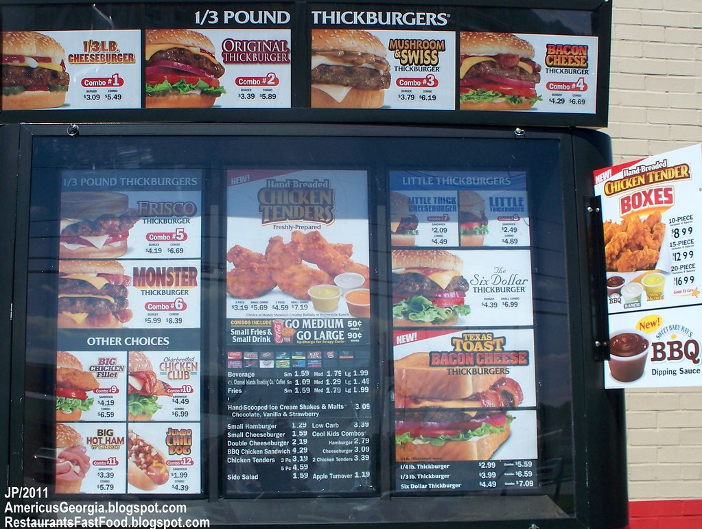 HARDEE'S HAMBURGER RESTAURANT Menu AMERICUS Harde… Flickr