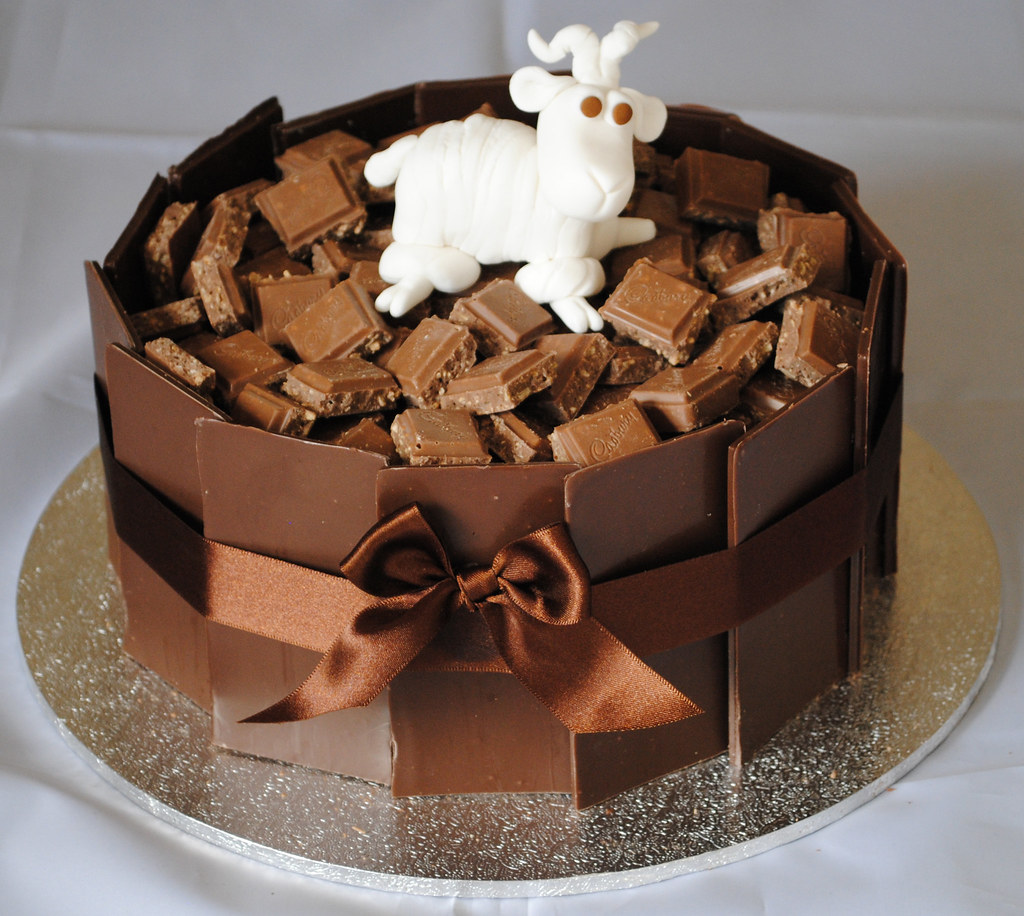 Goat cake with chocolate shards Megan Cundy Flickr