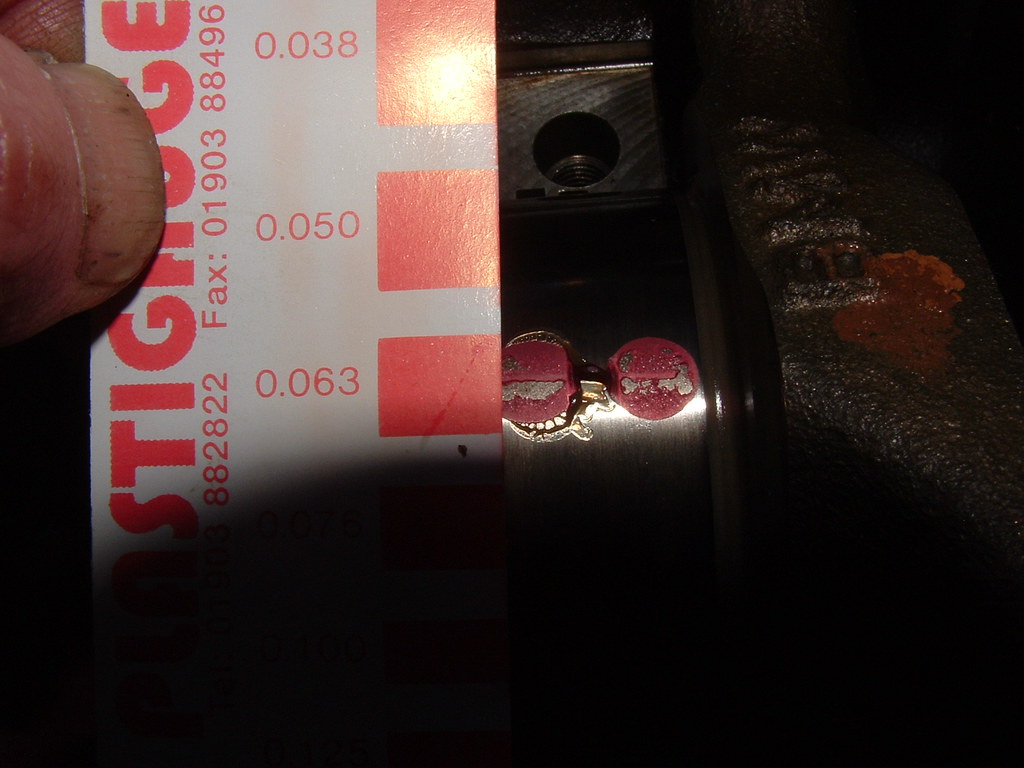 Checking Crankshaft Main bearing clearance I used Plastiga… Flickr