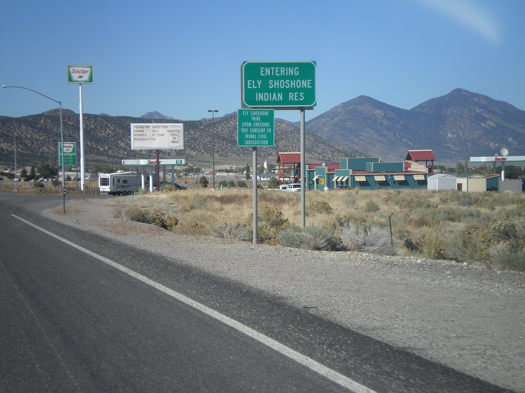 US93 North Entering Ely Shoshone Indian Reservation Flickr