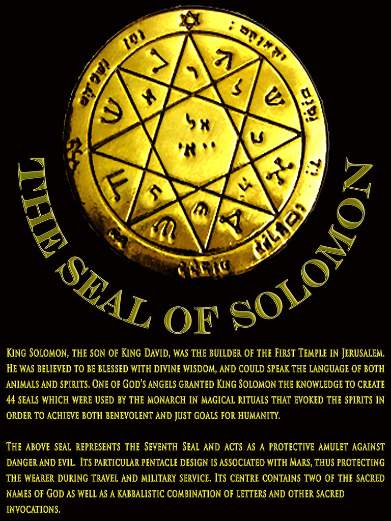 Seal of Solomon Digital Print of 7th Seal of Solomon and P… Flickr