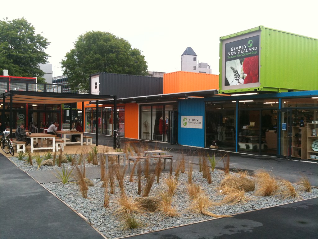 Christchurch postearthquake 'PopUp' Container Mall Flickr