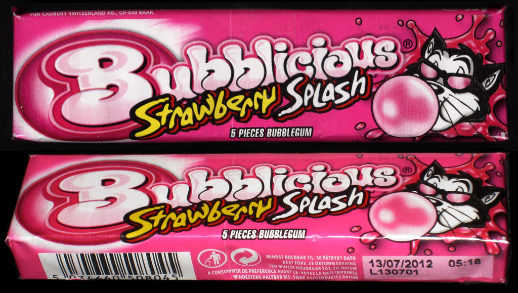 Bubblicious European Strawberry Splash bubble gum pac… Flickr