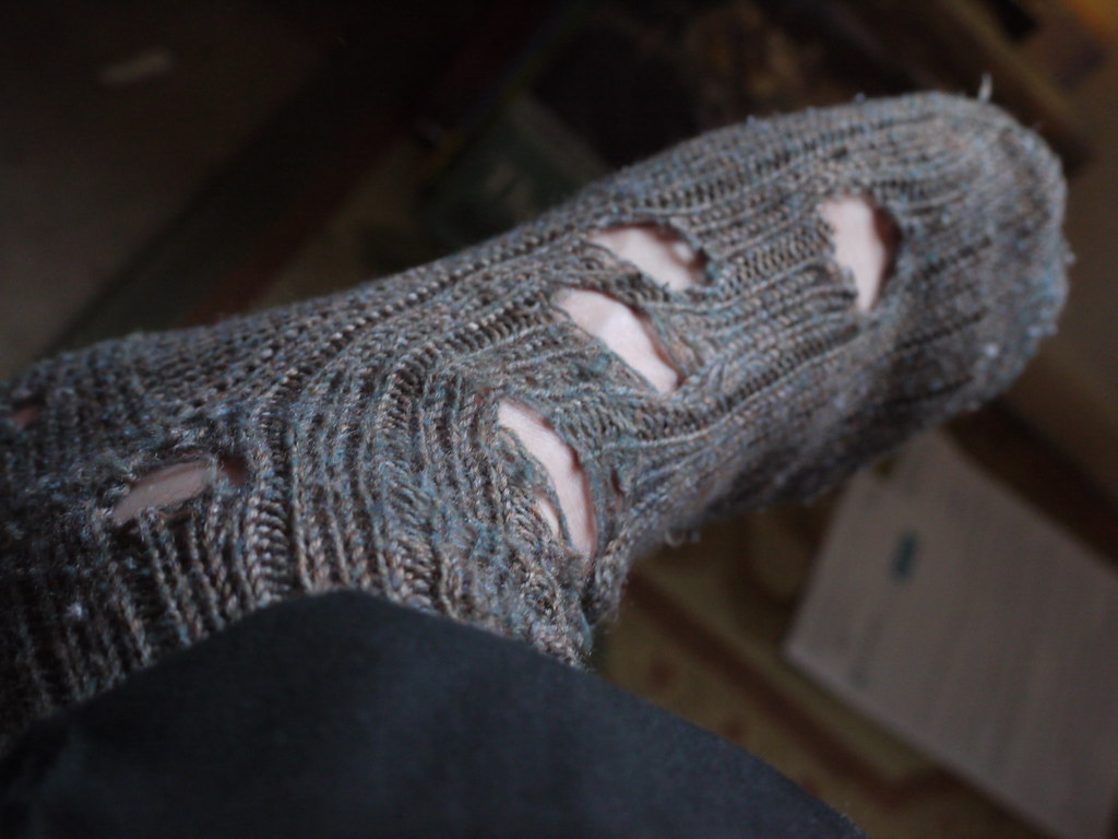 Weary Sock I think it's high time I bought a new pair of s… Flickr