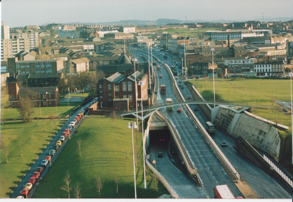 York Rd. junction Marsh Lane. Leeds 9. 1986 Phil Edwards Flickr