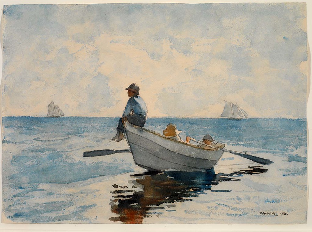 Winslow Homer Boys in a Dory [1880] From the late 1850s … Flickr
