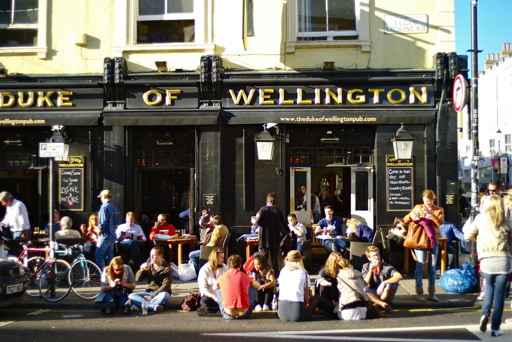 Duke of Wellington Pub Portobello road and market London