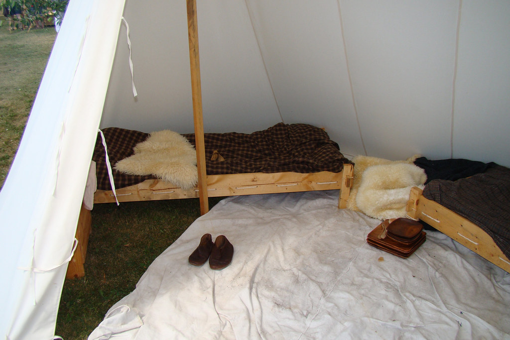 Typical Tent Viking sleeping quarters while on a mission..… Flickr