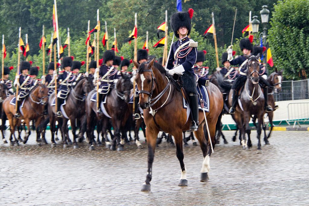 Belgique 21 juillet 2011 Escorte royale à Cheval Flickr