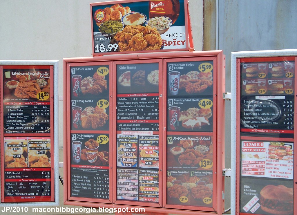 Mrs. Winner's menu 1