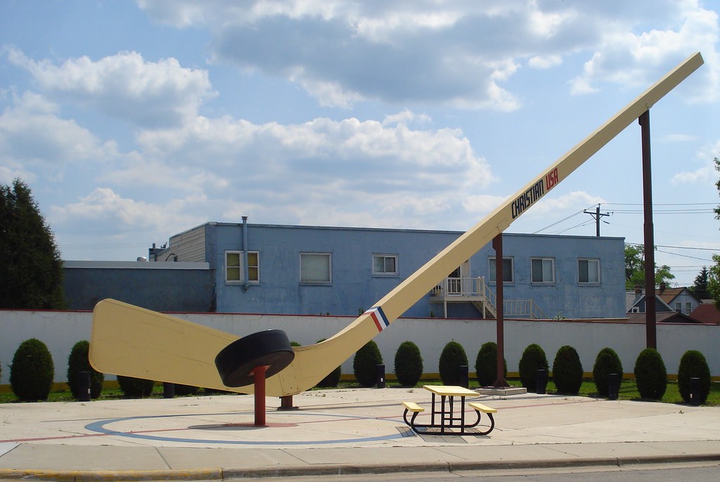World's Largest Hockey Stick & Puck Eveleth, MN Josh Flickr