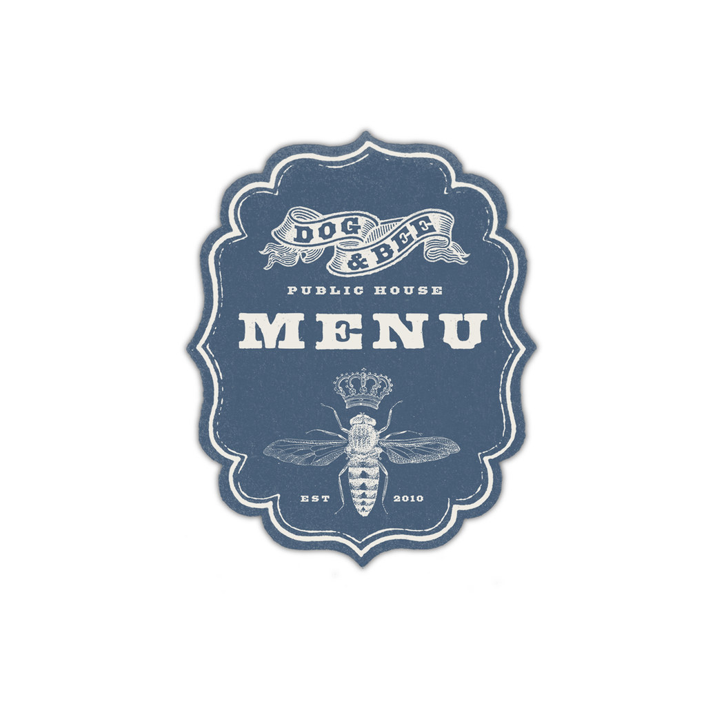 Dog & Bee Pub Menu Graphic H. Michael Karshis Flickr