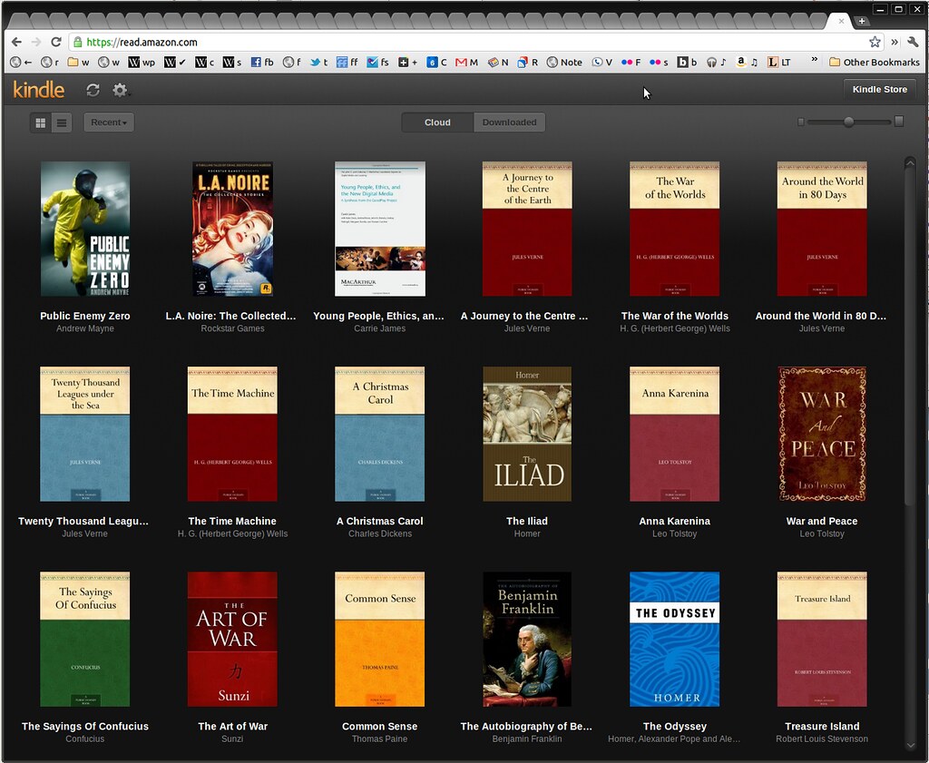 Books in my Kindle Cloud Reader The first book is the only… Flickr
